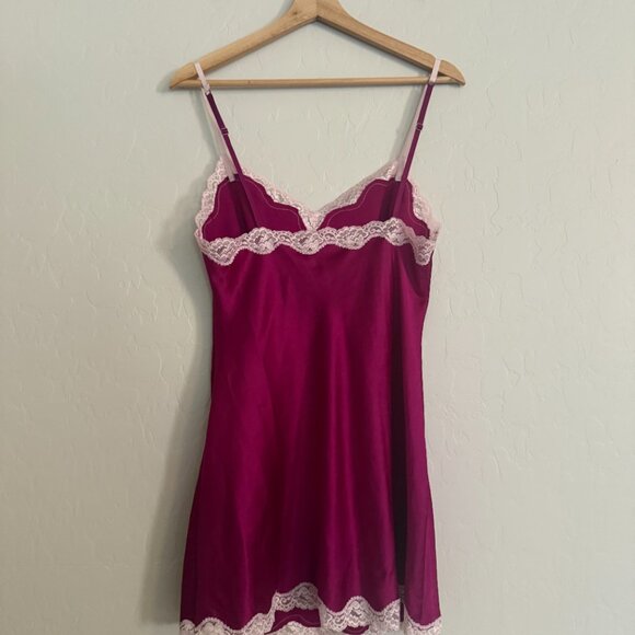 Victoria's Secret Y2K Nightgown Babydoll Satin Lace Chemise Size M - Picture 2 of 5